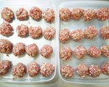 春キャベツの上で薄焼き卵に包まれた☆焼売作り方8写真
