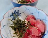 簡単！マグロと たたき長芋のやまかけ作り方5写真