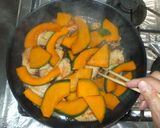 手羽先とかぼちゃの酢鶏風炒め物♪簡単作り方9写真
