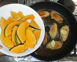 手羽先とかぼちゃの酢鶏風炒め物♪簡単作り方8写真