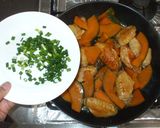 手羽先とかぼちゃの酢鶏風炒め物♪簡単作り方11写真