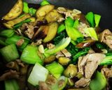 ナスとチンゲン菜のにんにく炒め作り方4写真