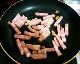 お豆腐ソースのカルボナーラうどん作り方3写真