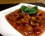 フライパン１つで簡単♡鶏肉のトマト煮込み作り方8写真
