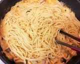 まろや辛♡豚キムチクリームパスタ作り方4写真