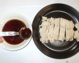 蒸し鶏とラー油ソース♪レンジで簡単作り方9写真