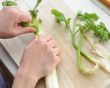 まるごとうどのペペロンチーノ風きんぴら作り方2写真