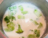 塩酒粕で旨♪ブロッコリーの茎のポタージュ作り方3写真
