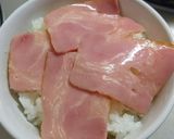 ベーコン丼ご飯☝火を使わない簡単レシピ作り方3写真