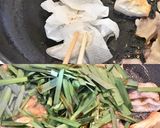 豚バラ豆腐とにらのうま塩炒め作り方3写真