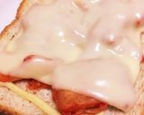 簡単3分☆キムチーズトースト作り方4写真