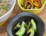 納豆とツルムラサキとバナナでネバネバ丼♪作り方6写真