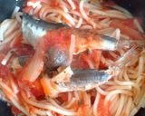 圧力鍋で骨ごとサーディンパスタ作り方4写真