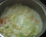 白菜と高野豆腐のミルクスープ作り方3写真