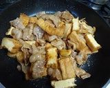 豚バラ肉厚揚げのオイスターソース炒め作り方4写真