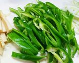 簡単合わせ調味料牛肉とピーマン青椒肉絲作り方1写真