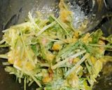 ほんのり甘い、水菜とコーンのかき揚げ。作り方2写真