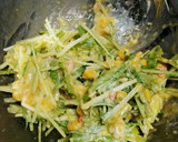 ほんのり甘い、水菜とコーンのかき揚げ。作り方2写真