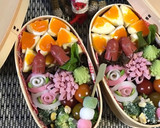 【簡単】キャラ弁 おかず かまぼこ薔薇作り方8写真