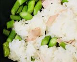 ハム＆アスパラガス☆マヨネーズチャーハン作り方3写真