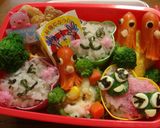 ニコニコ お誕生日キャラ弁当 作り方6写真