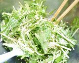 簡単！炙り筍と水菜のオリーブサラダ作り方3写真