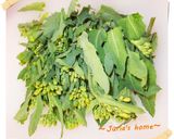 菜花の白味噌の白和え☆ドライフルーツ入り作り方1写真
