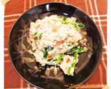 菜花の白味噌の白和え☆ドライフルーツ入り作り方5写真
