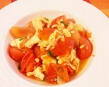 トマトと玉子の炒め物【簡単中華】作り方4写真