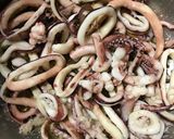 イカとわさび菜マリネ作り方1写真