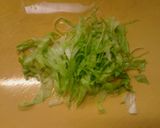 簡単昼食　レタスとそうめんの冷やし中華風作り方2写真