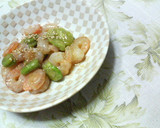 ✿そら豆とエビの❀簡単✿金のごまだれ炒め作り方6写真