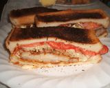 ストレス解消！力一杯押しつぶすカツサンド作り方5写真