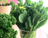 小松菜（菜花）の粒マスタード和え作り方1写真