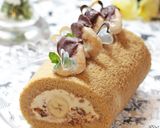 チョコチップ in*バナナロールケーキ作り方39写真