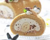 チョコチップ in*バナナロールケーキ作り方41写真