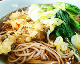 自家製メンツユとかつお醤油でかき揚げ蕎麦作り方3写真
