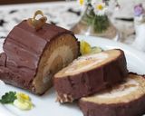 チョコチップ in*バナナロールケーキ作り方43写真