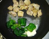 鶏肉とほうれん草と卵☆バター醤油炒め作り方4写真