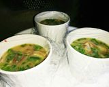 鳥胸肉茹でた残り汁でレンちん中華茶碗蒸し作り方2写真