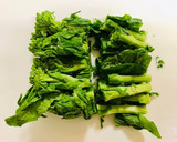 菜の花の辛子醤油和え・茹で方作り方1写真