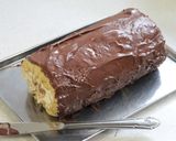 思いっきりチョコっ！バナナのロールケーキ作り方40写真