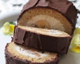 思いっきりチョコっ！バナナのロールケーキ作り方42写真