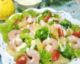 春レタスと海老のクリチソースサラダ作り方5写真