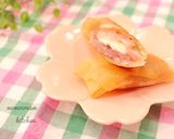 余った春巻きの皮で☆餡クリームチーズ揚げ作り方3写真