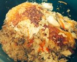 お食い初めの残り物で。鯛の炊き込みご飯！作り方9写真