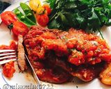 とんかつ肉のバジルトマト煮込み作り方24写真