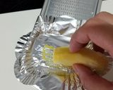 生姜をすった後のおろし金が洗いやすい方法作り方1写真