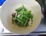 ニラ1束まぜそばインスタントラーメン作り方2写真