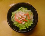 簡単昼食　レタスとそうめんの冷やし中華風作り方5写真